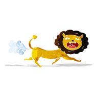 cartoon farting lion