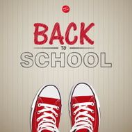 Creative concept with Back to school theme - vector illustration