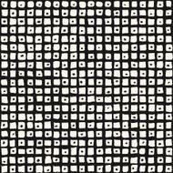 Hand drawing cell with polka dot