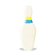 cartoon ten pin bowling skittle