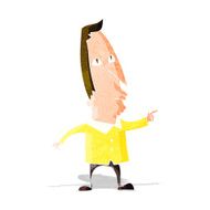 cartoon pointing man N38