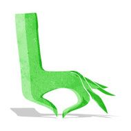 cartoon green hand symbol N2