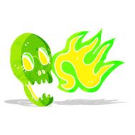 funny cartoon skull N20