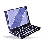 Cartoon Laptop Computer N11