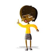 cartoon woman with idea N54