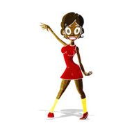 cartoon party girl N2