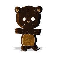 cute cartoon black bear N14