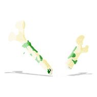 gross broken bone cartoon N3