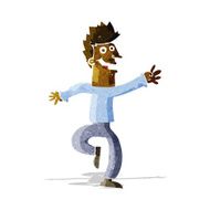 cartoon happy man N108