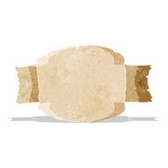cartoon scroll banner N11