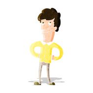 cartoon happy man N113