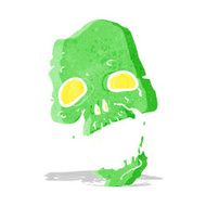 cartoon scary skull N8