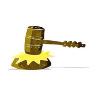 cartoon gavel banging N2