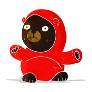cute cartoon black bear N17