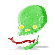 cartoon spooky skull N48