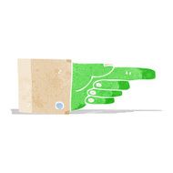 cartoon pointing zombie hand