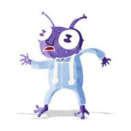 cartoon alien spaceman N9