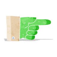 cartoon pointing zombie hand N2