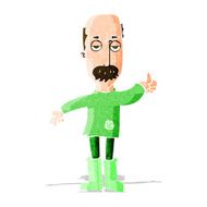 cartoon annoyed old man N13