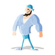 cartoon manly sailor man N3