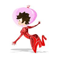 cartoon space woman N7