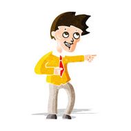 cartoon funny office man pointing N3