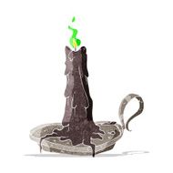 cartoon spooky dribbling candle N2