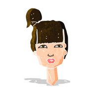 cartoon female head N3