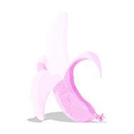 cartoon pink banana N4