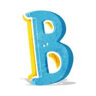 Cartoon Letter B N14