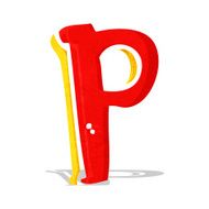 Cartoon Letter P N11