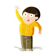 Cartoon Man Asking Question N47