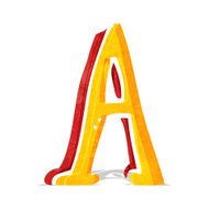 cartoon letter a N8