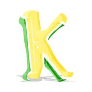 cartoon letter k N8
