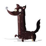 cartoon happy dog N22