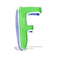 Cartoon Letter F N8