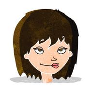 cartoon smiling woman N4