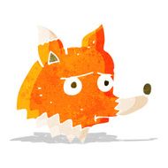 cartoon unhappy fox