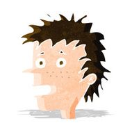 cartoon excited boy N39