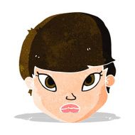 cartoon serious face N3