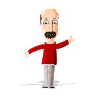 cartoon man issuing stern warning N3