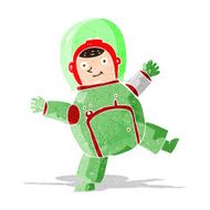 Cartoon Astronaut N48