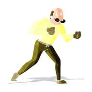 cartoon retro boxer man N3