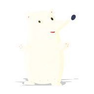 funny cartoon polar bear N5