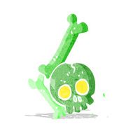 cartoon halloween bone number N30