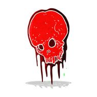 cartoon scary skull N9