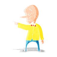 cartoon old man pointing N3