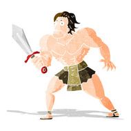 cartoon fantasy hero man N2