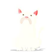 cartoon grumpy little dog N4
