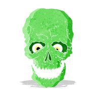 cartoon spooky skull N50